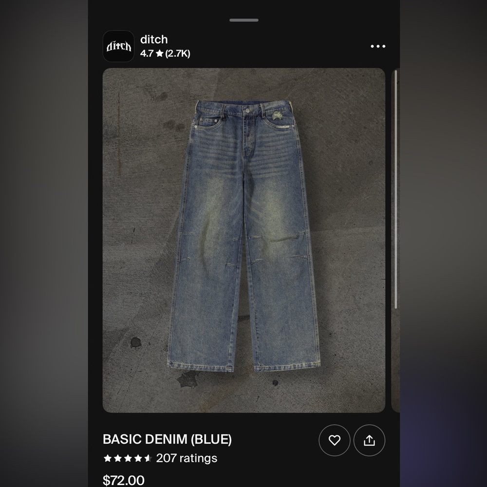 Ditch Basic Denim (Blue)